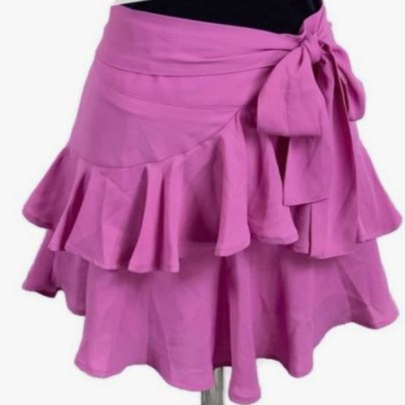 NWT - Fun, Flirty, Romantic Pink Mini Skirt w/Tie - Picture 10 of 10